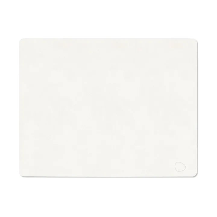 Nupo placemat square L - Pure white - LIND DNA
