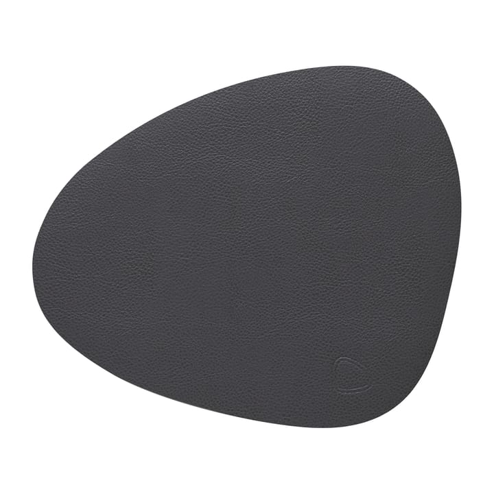 Serene placemat curve S 24x28 cm - Anthracite - LIND DNA