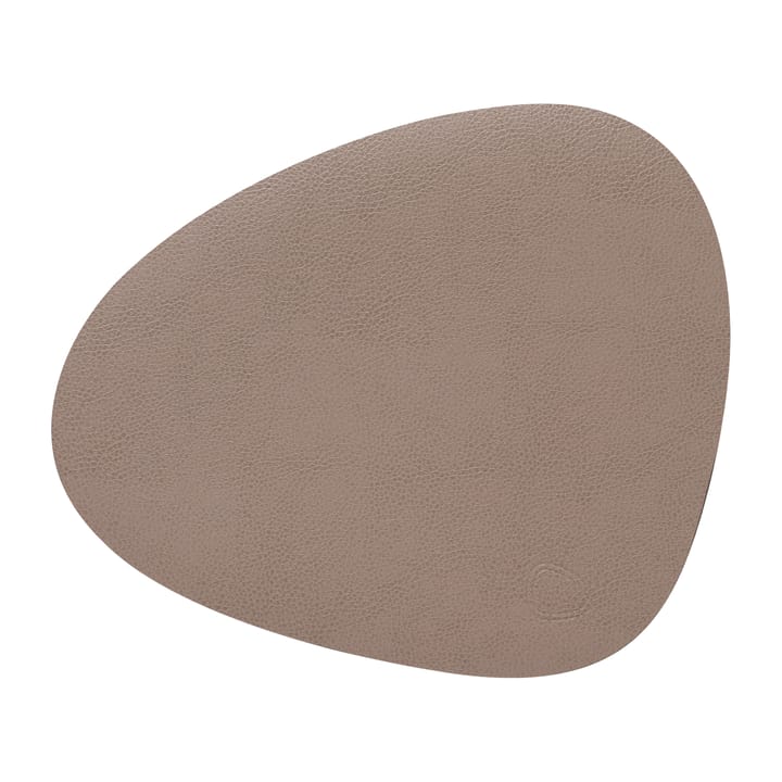 Serene placemat curve S 24x28 cm - Mole Grey - LIND DNA