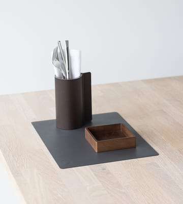 Serene placemat square M 26,5x34,5 cm - Anthracite - LIND DNA