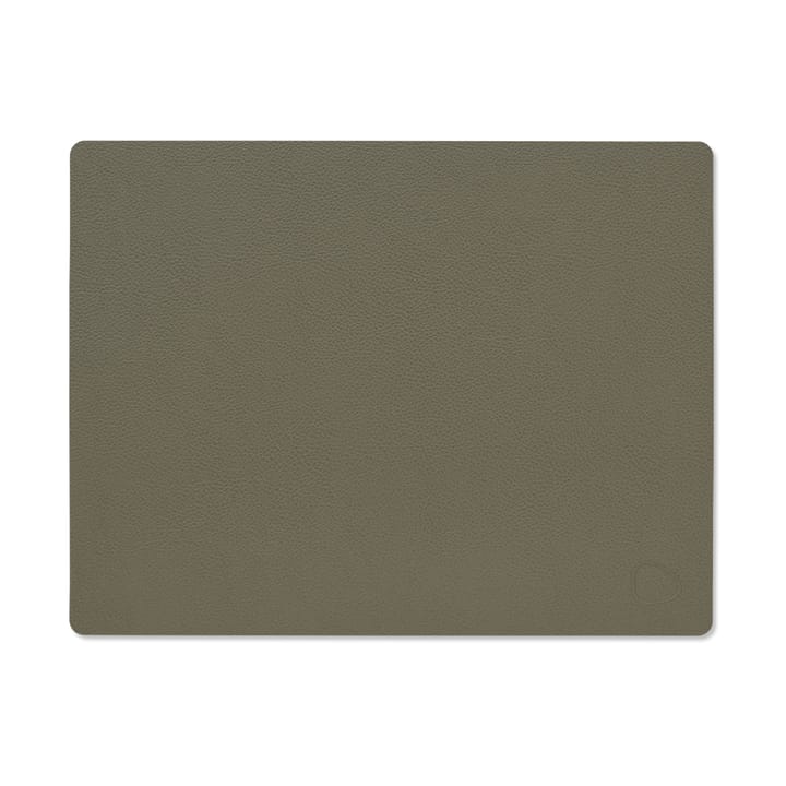 Serene placemat square M 26,5x34,5 cm - Moss - LIND DNA