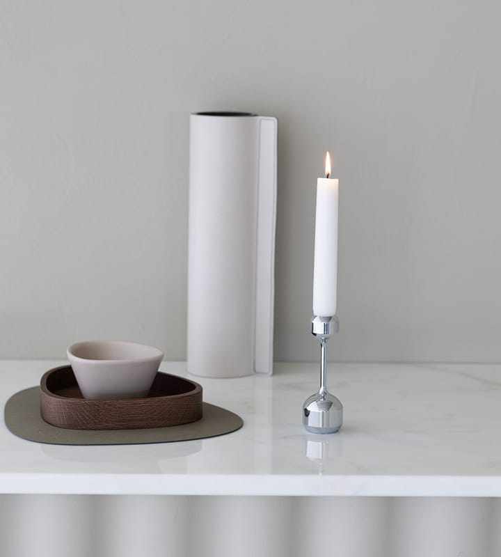 Silhouette kandelaar 120, Chrome LIND DNA