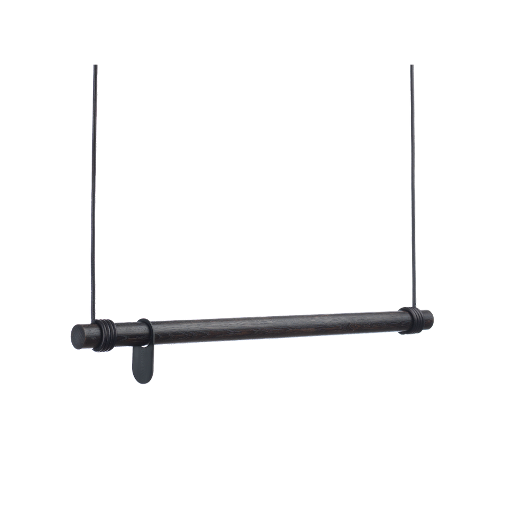 LIND DNA Swing kapstok oak black, l, koord black | Scandinavisch Interieur | Kapstokken & hangrekken | Zwart