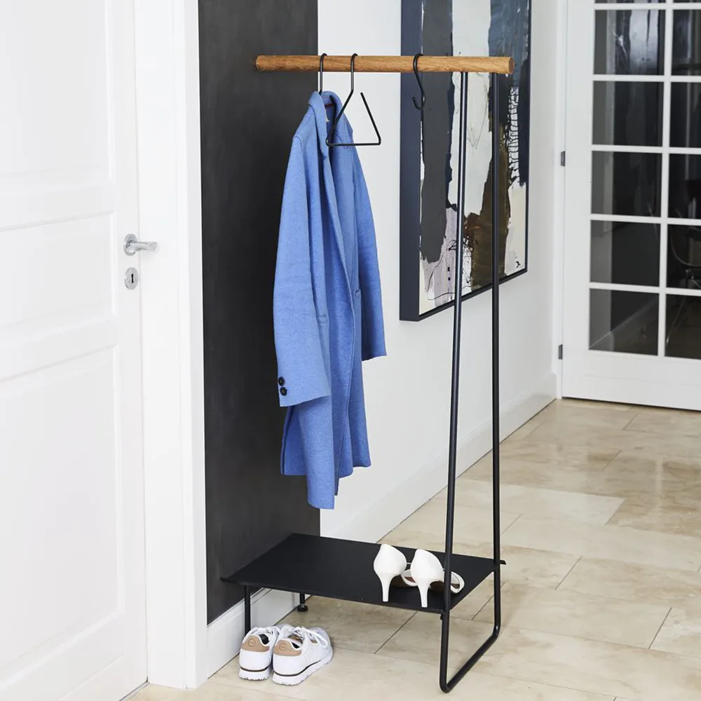 Swing kapstok, oak black, l, koord black LIND DNA