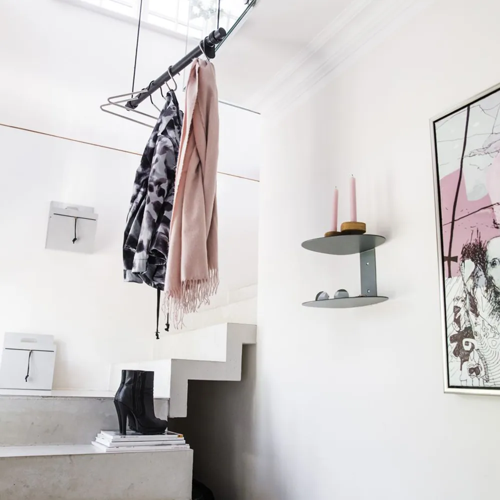 Swing kapstok, oak black, l, koord black LIND DNA