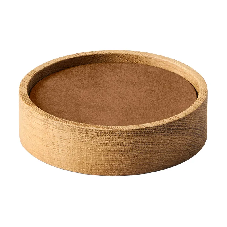 Wood Box onderzetterset, Nature-oak, circle, S, Nupo nature, 9 delar LIND DNA