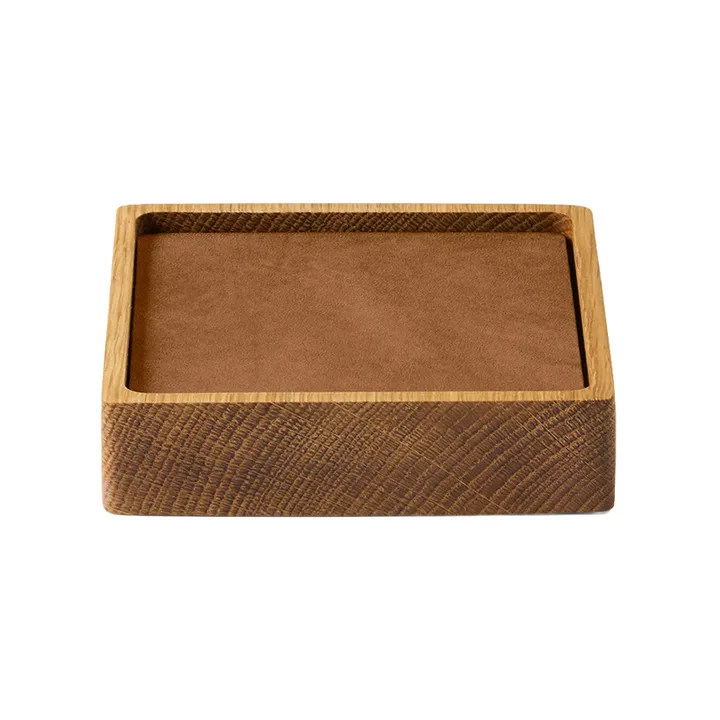 Wood Box onderzetterset - Nature-oak, square, S, Nupo nature, 9 delar - LIND DNA