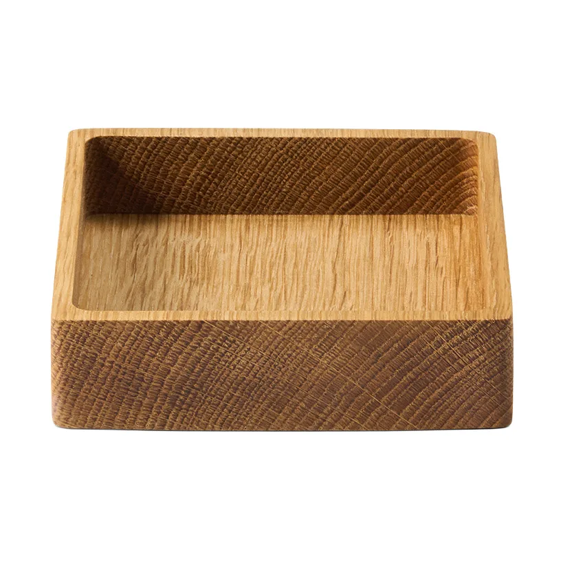 Wood Box opbergdoos voor onderzetters, Nature-oak, square, S LIND DNA