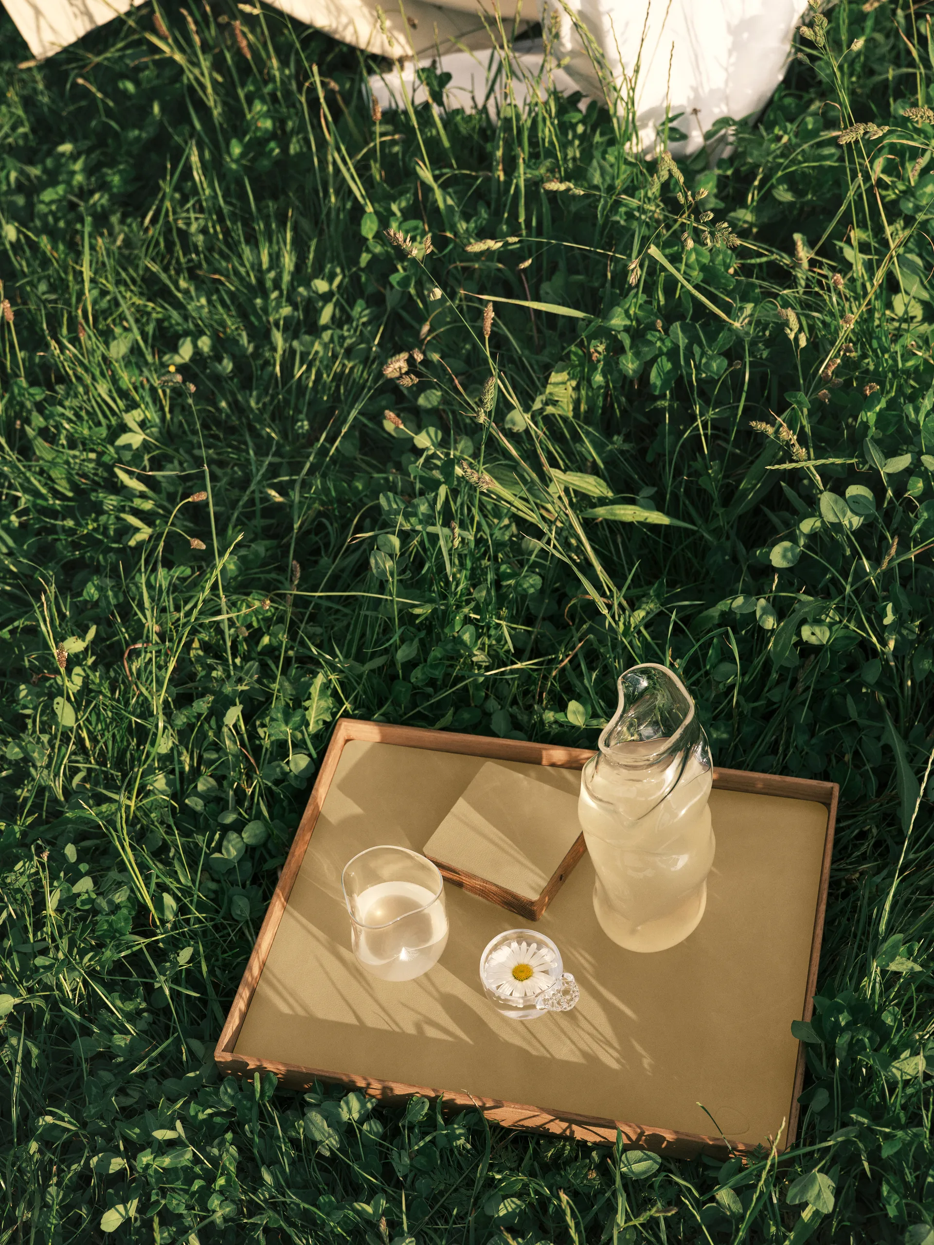 Wood Box opbergdoos voor onderzetters, Nature-oak, square, S LIND DNA