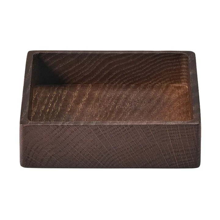 Wood Box opbergdoos voor onderzetters - Smoked-oak, square, S - LIND DNA