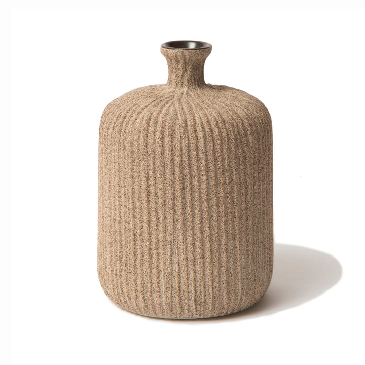 Bottle vaas - Sand medium stripe, medium - Lindform