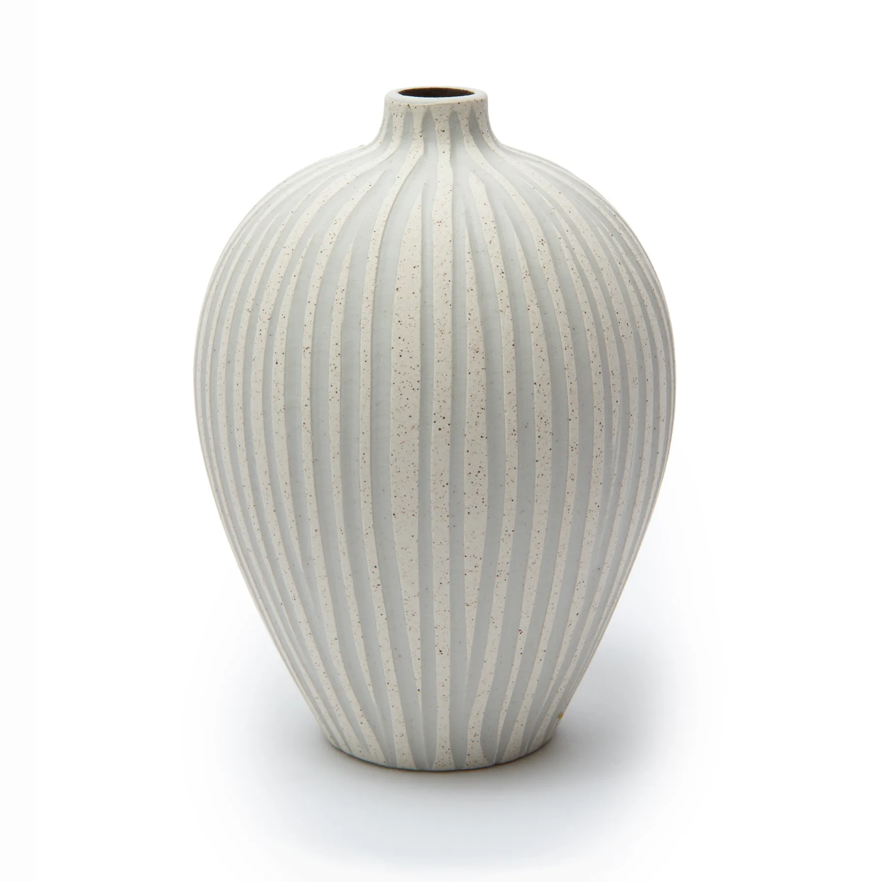 Ebba vaas medium, Sand white stone stripe Lindform