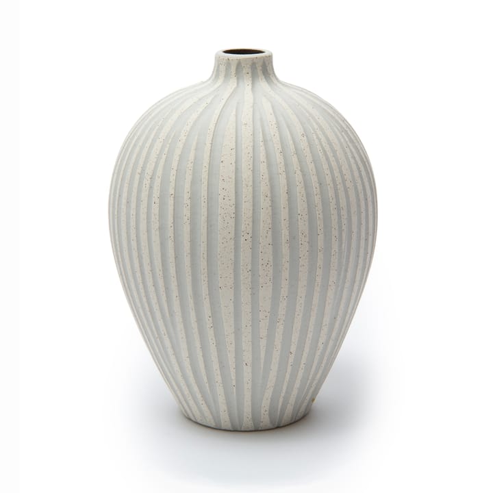 Ebba vaas medium - Sand white stone stripe - Lindform