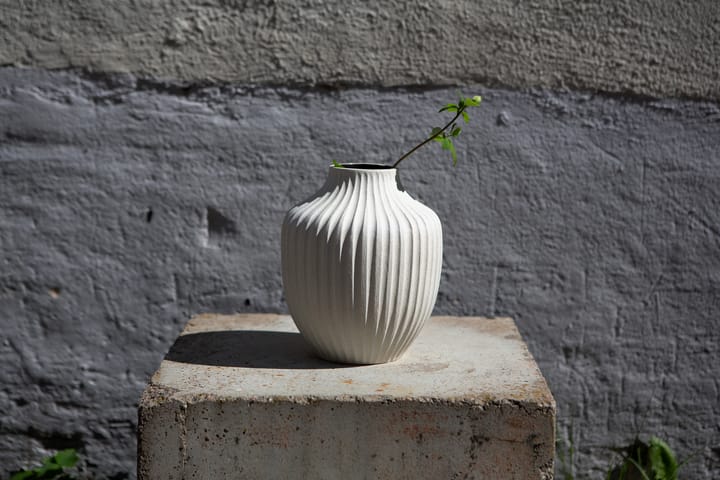Kyoto vaas, Sand white light deep line Lindform