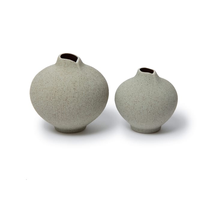 Line vaas, Sand grey, medium Lindform