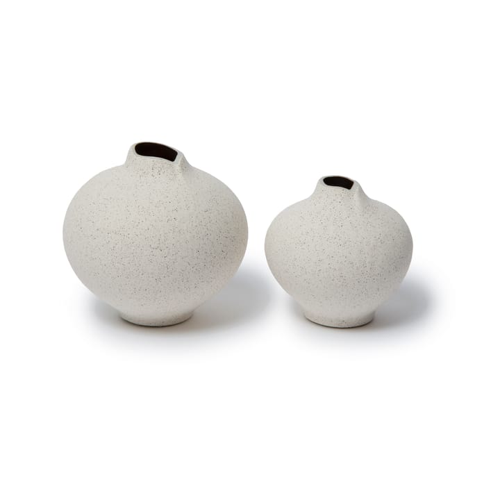 Line vaas, Sand white, medium Lindform