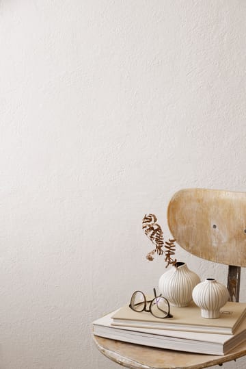 Line vaas - Sand white stone stripe, medium - Lindform