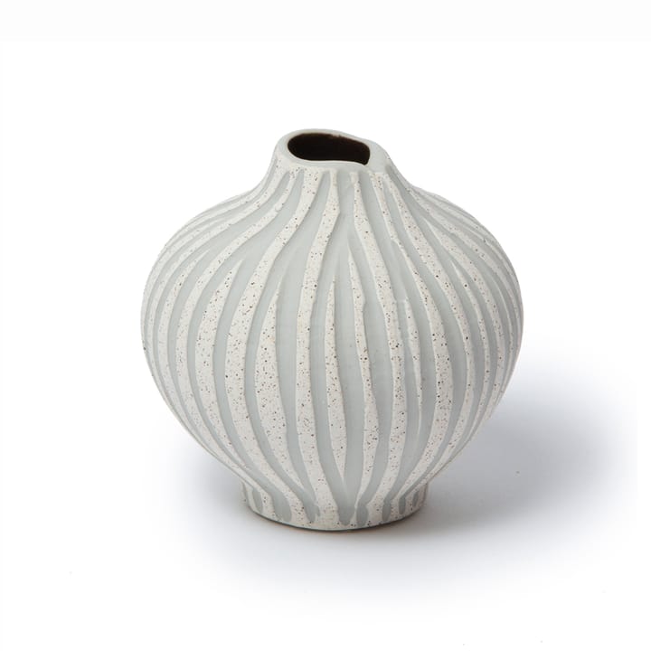 Line vaas - Sand white stone stripe, small - Lindform