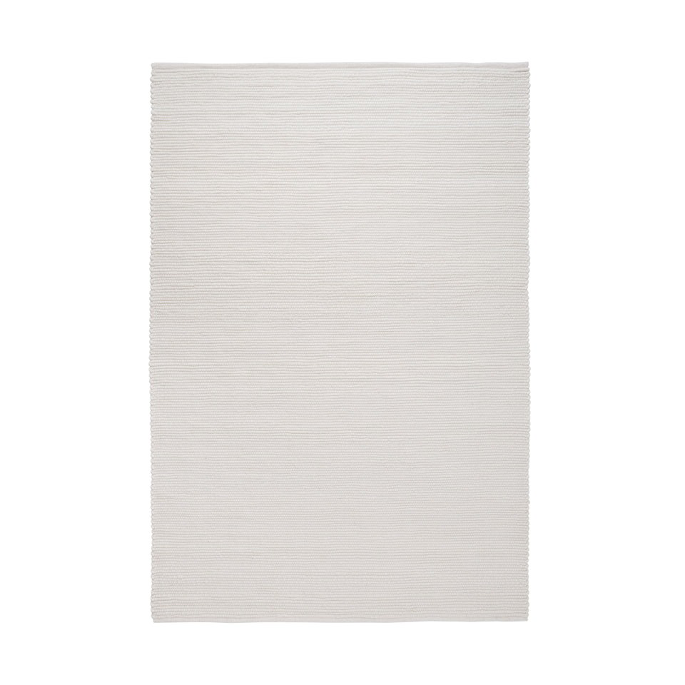 Linie Design Agner vloerkleed 140x200 cm White | Scandinavisch Interieur | Hoogpolige vloerkleden | Wit