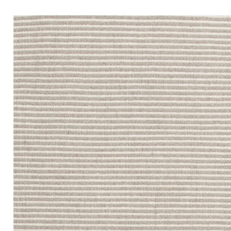 Ajo wollen vloerkleed 140x200 cm, Zilver Linie Design