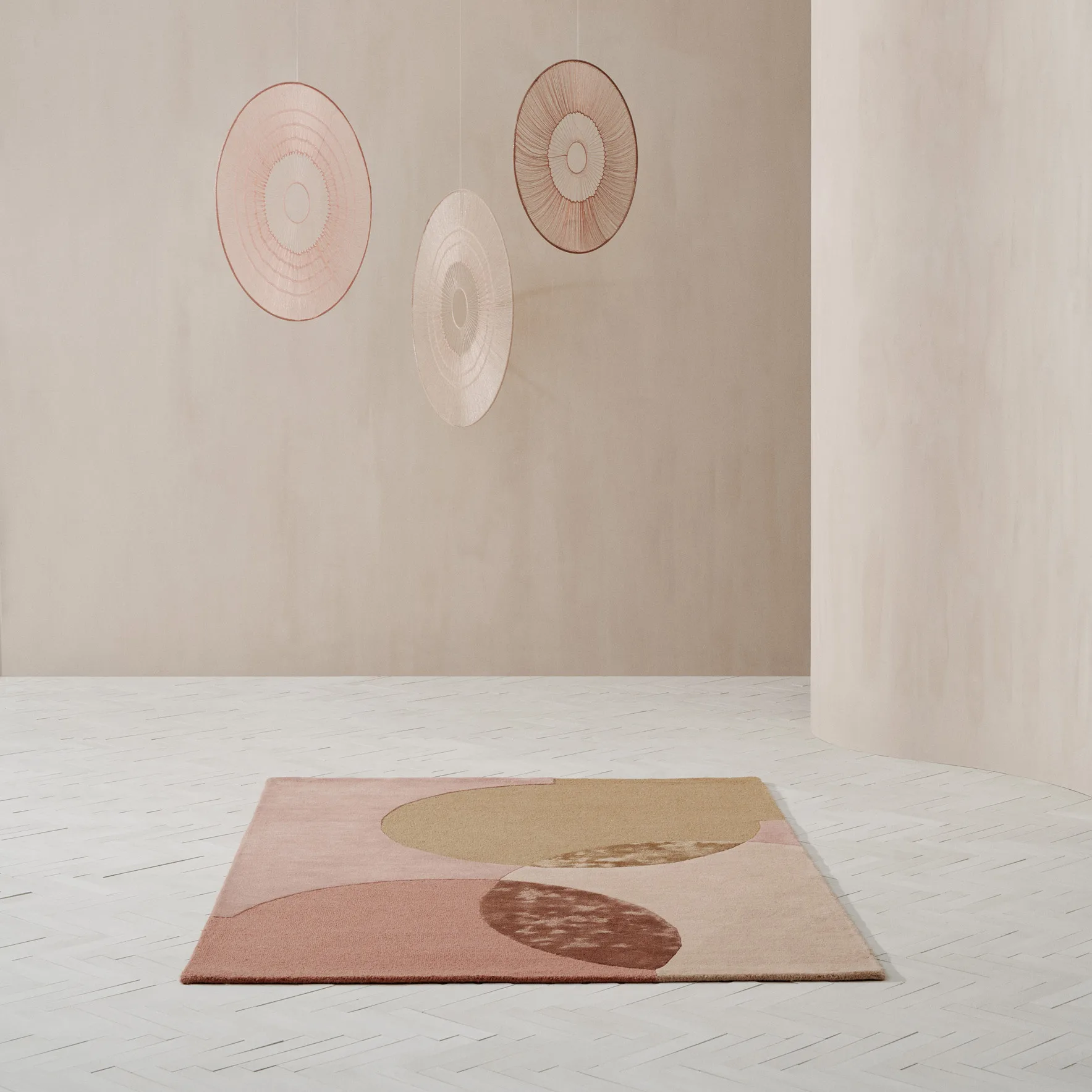 Caldera vloerkleed 200x300 cm, Mustard Linie Design