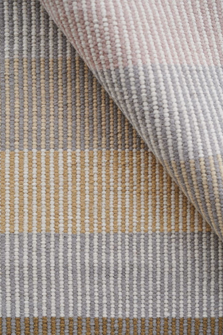 Devise wollen vloerkleed 80x280 cm, Mustard Linie Design