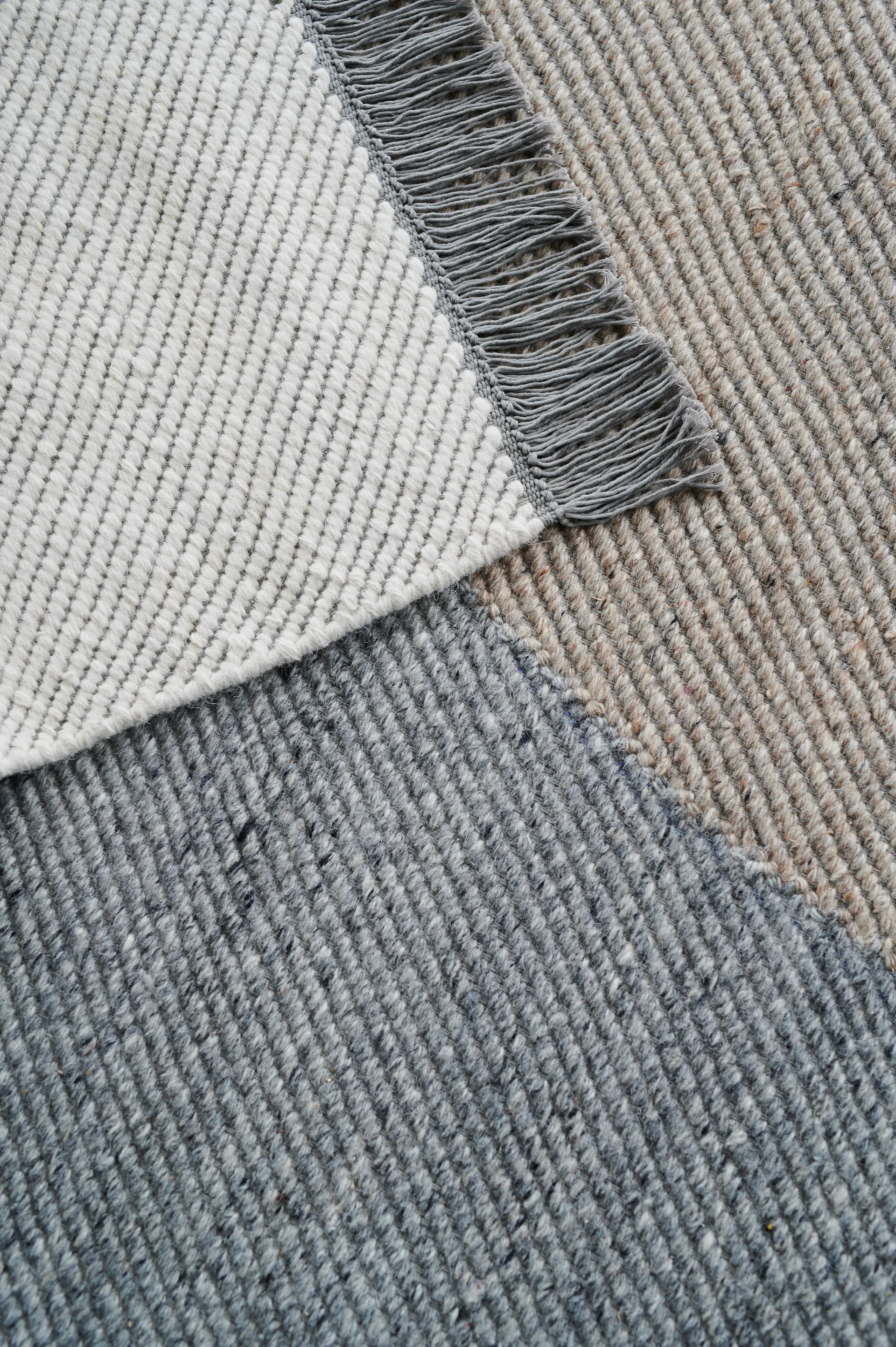Eik wollen vloerkleed 140x200 cm, Grey Linie Design