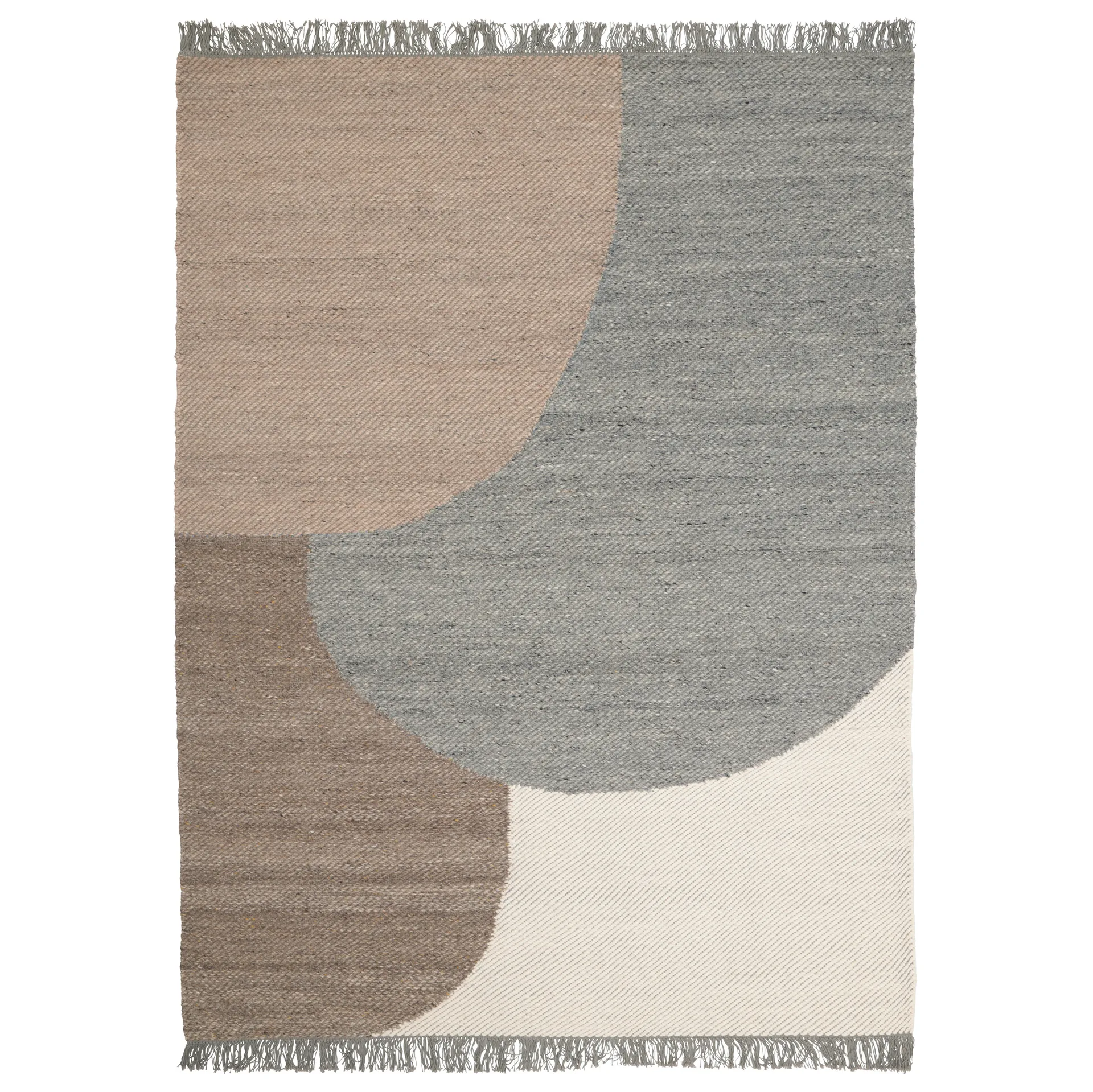 Eik wollen vloerkleed 170x240 cm, Grey Linie Design