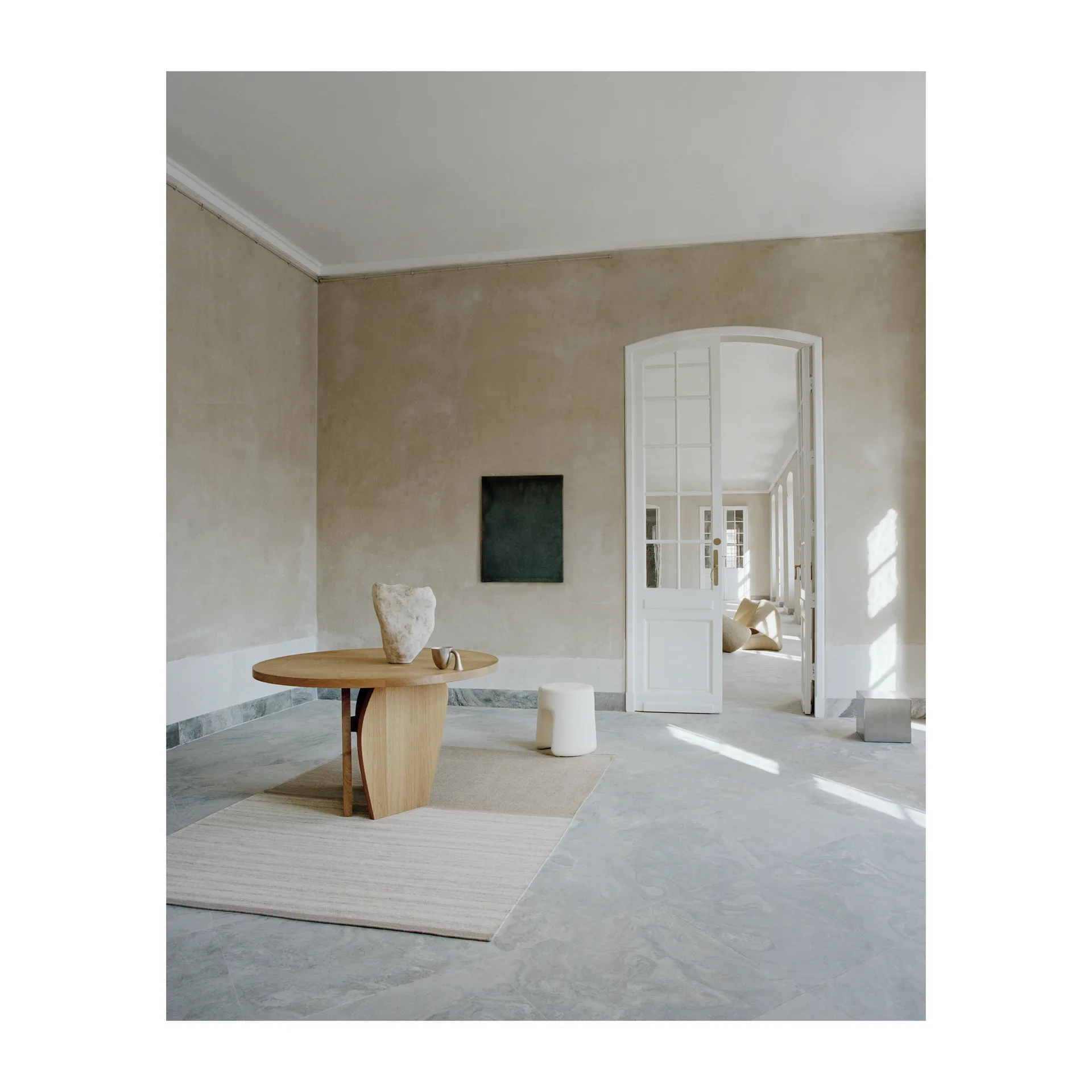 Future Seeds vloerkleed 200x300 cm, Beige Linie Design