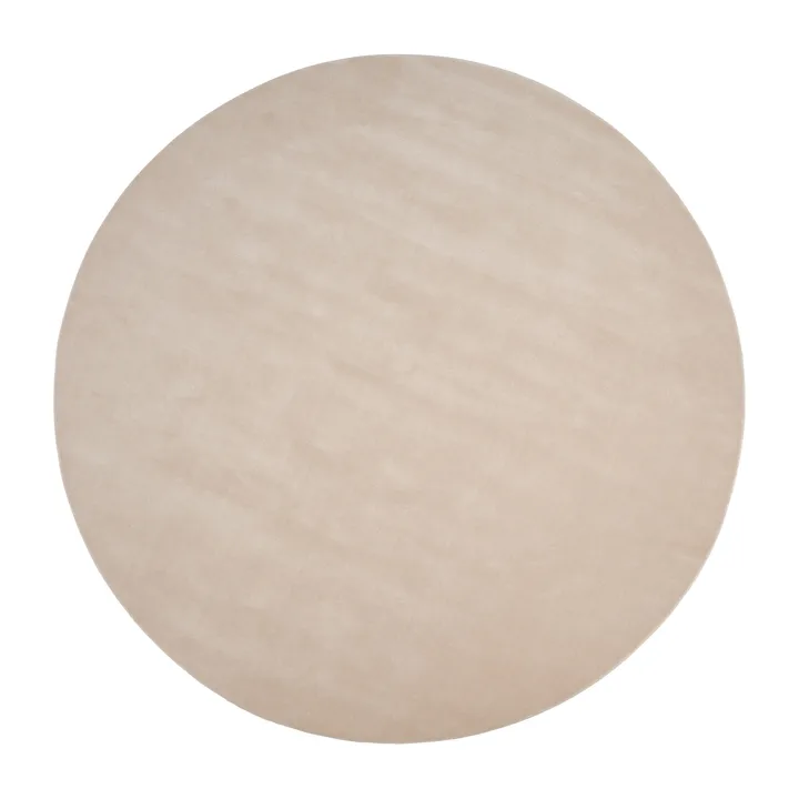 Halo Cloud wollen vloerkleed rond - Beige, Ø250 cm - Linie Design