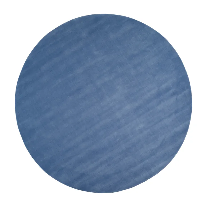 Halo Cloud wollen vloerkleed rond - Blue, Ø250 cm - Linie Design