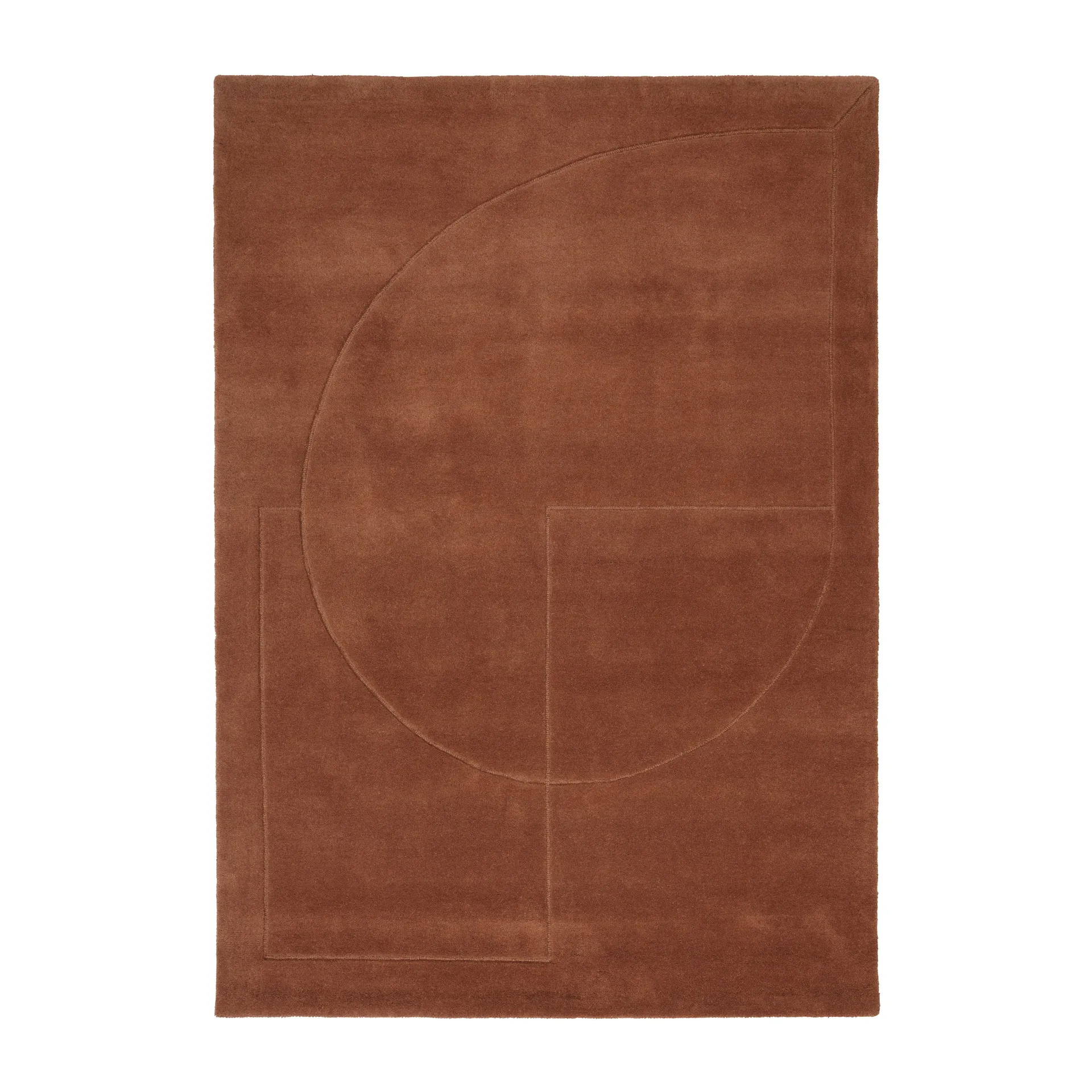 Lineal Poem wollen vloerkleed, Amber, 140x200 cm Linie Design