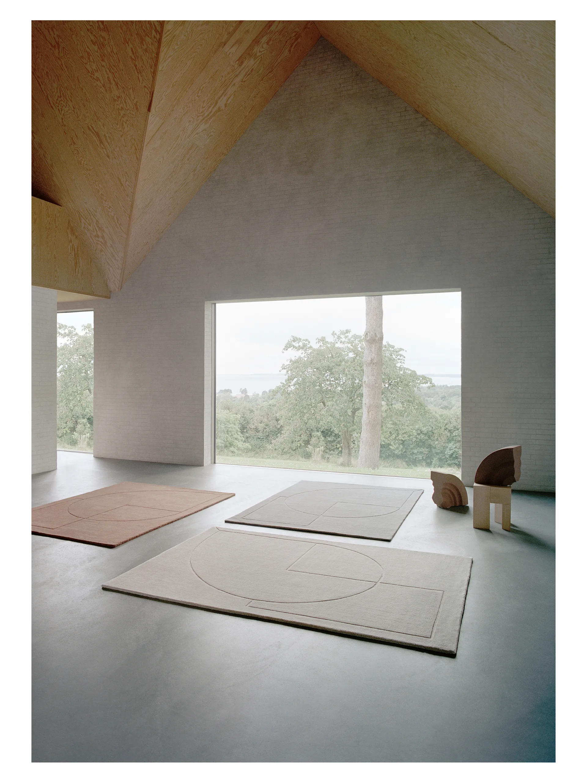 Lineal Poem wollen vloerkleed, Amber, 170x240 cm Linie Design