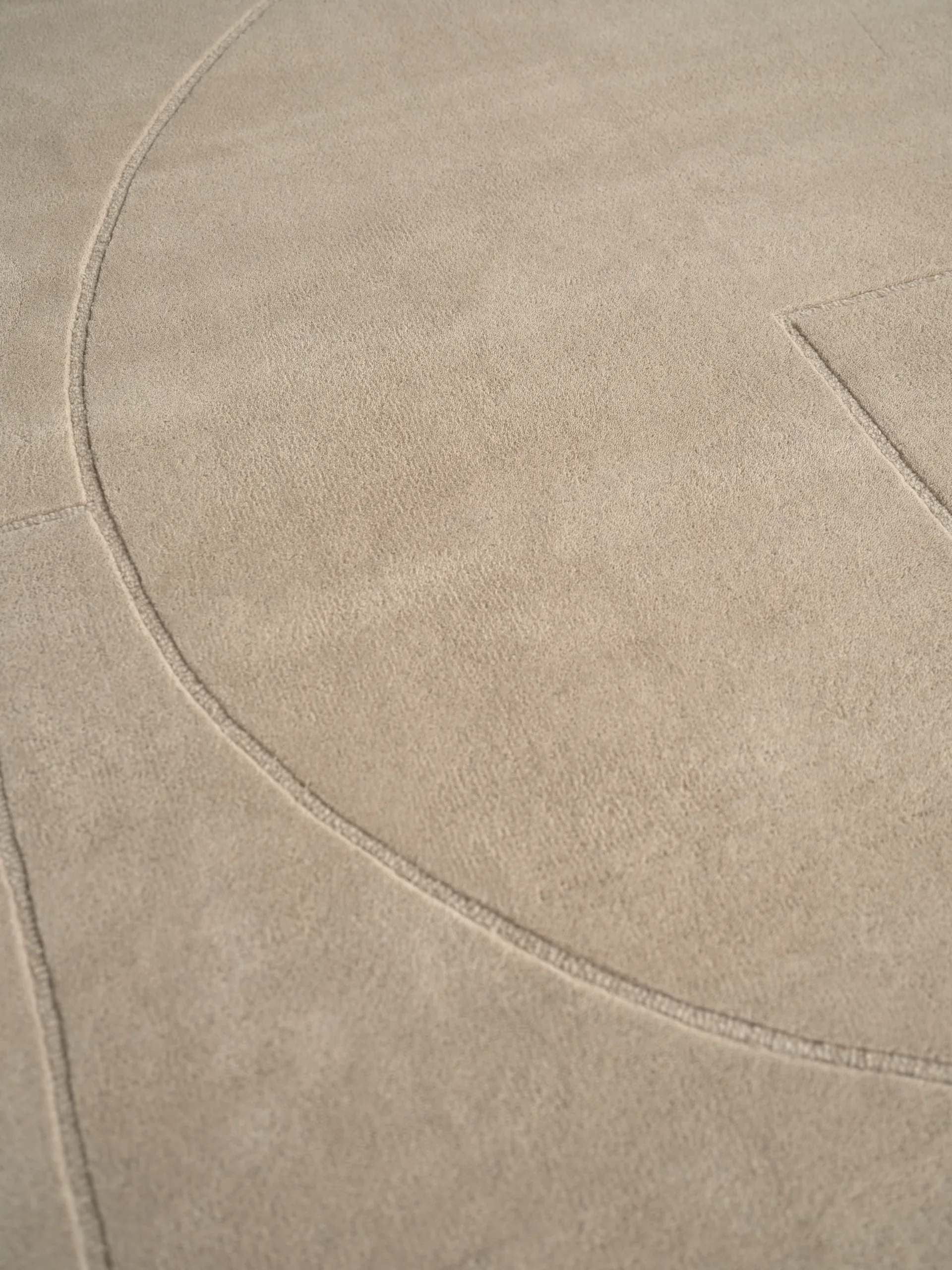 Lineal Poem wollen vloerkleed, Beige, 140x200 cm Linie Design