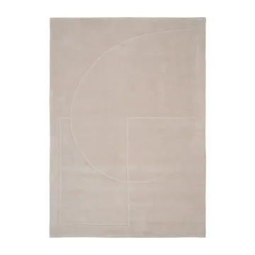 Lineal Poem wollen vloerkleed - Beige, 250x350 cm - Linie Design