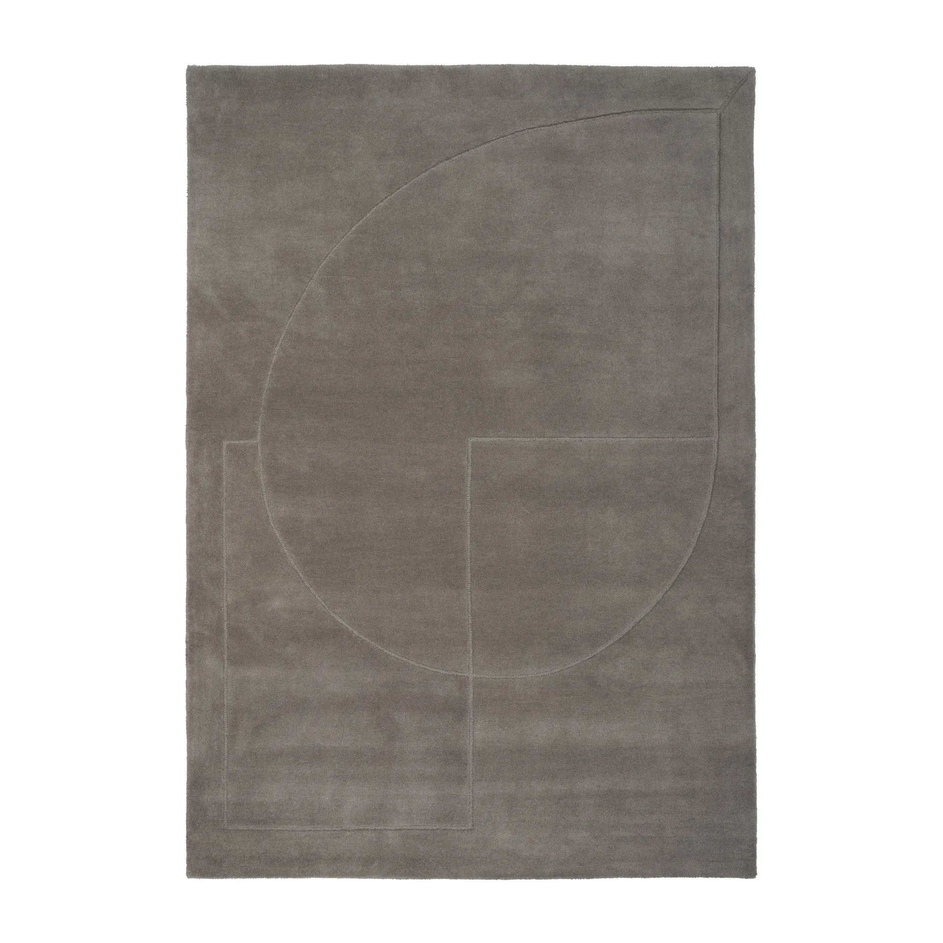 Lineal Poem wollen vloerkleed, Grey, 140x200 cm Linie Design