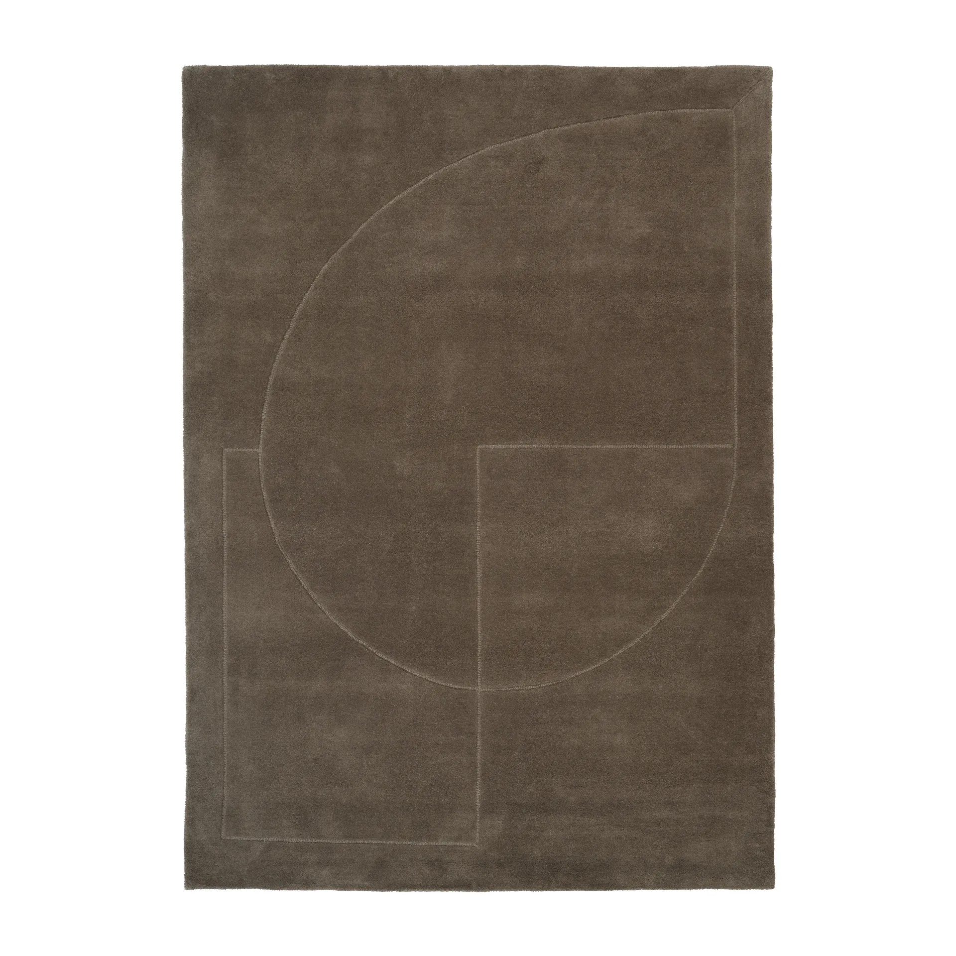 Lineal Poem wollen vloerkleed, Moss, 140x200 cm Linie Design