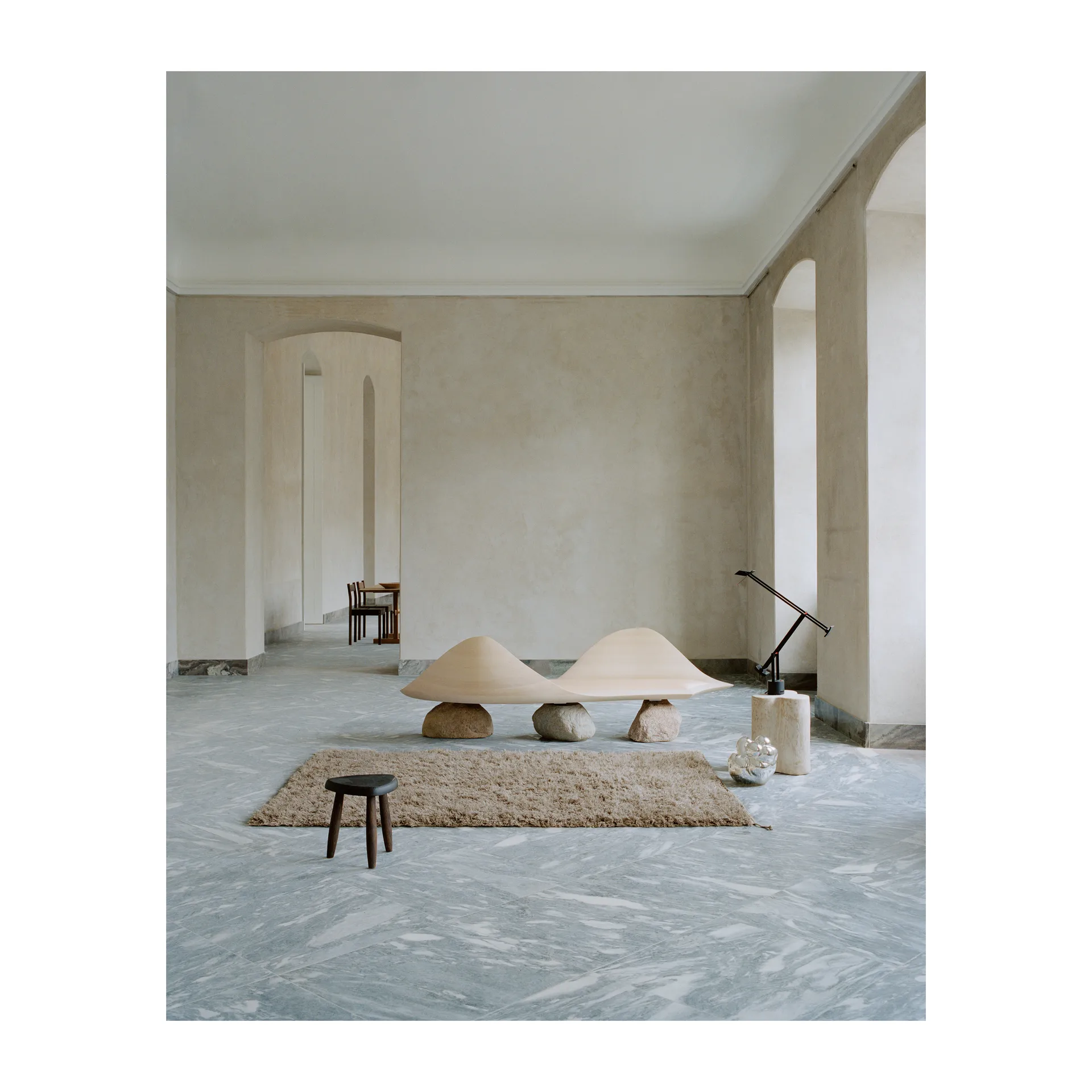 Luminary Sun vloerkleed 200x300 cm, Natural Linie Design