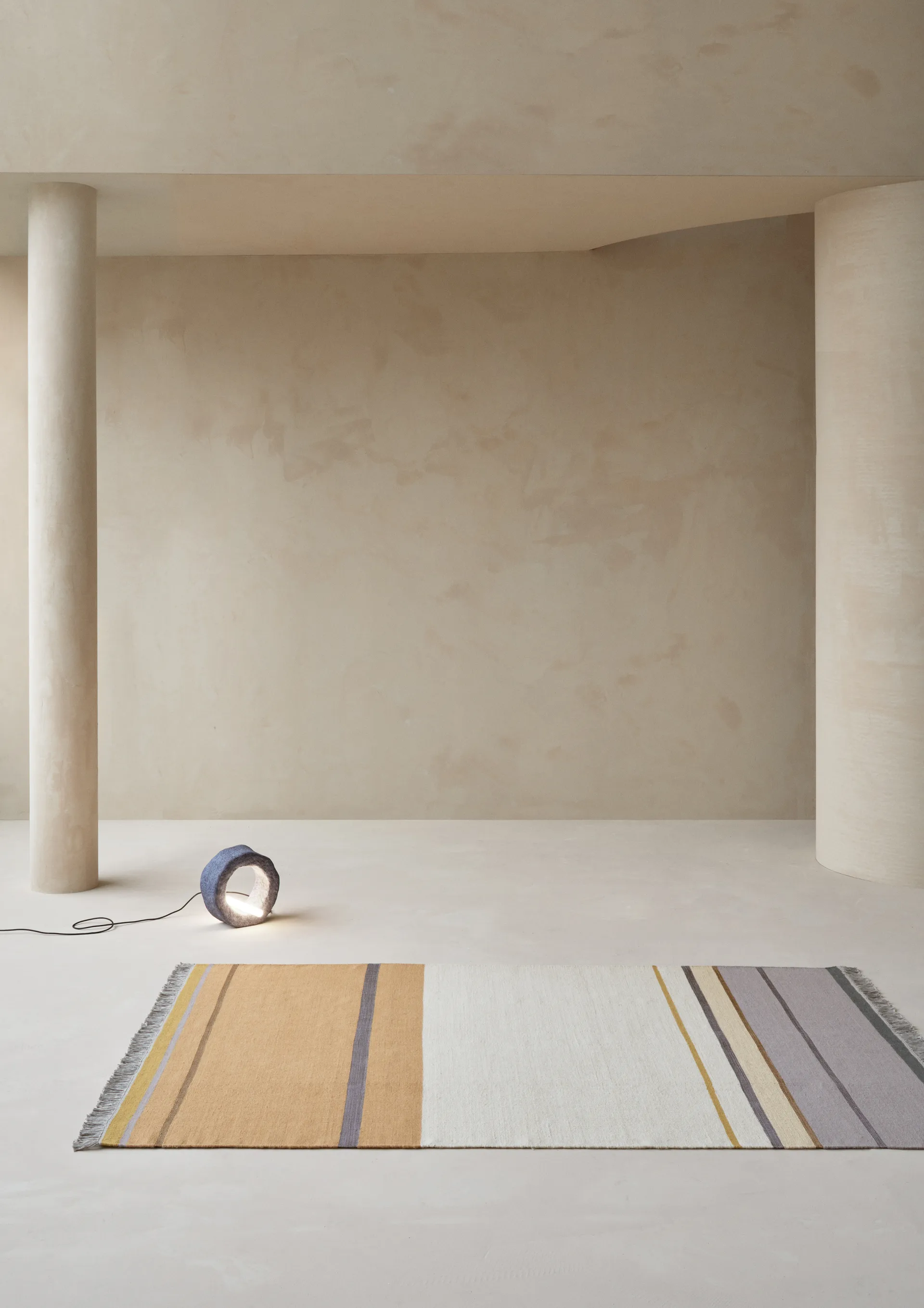 Metallum vloerkleed 140x200 cm, Mustard Linie Design