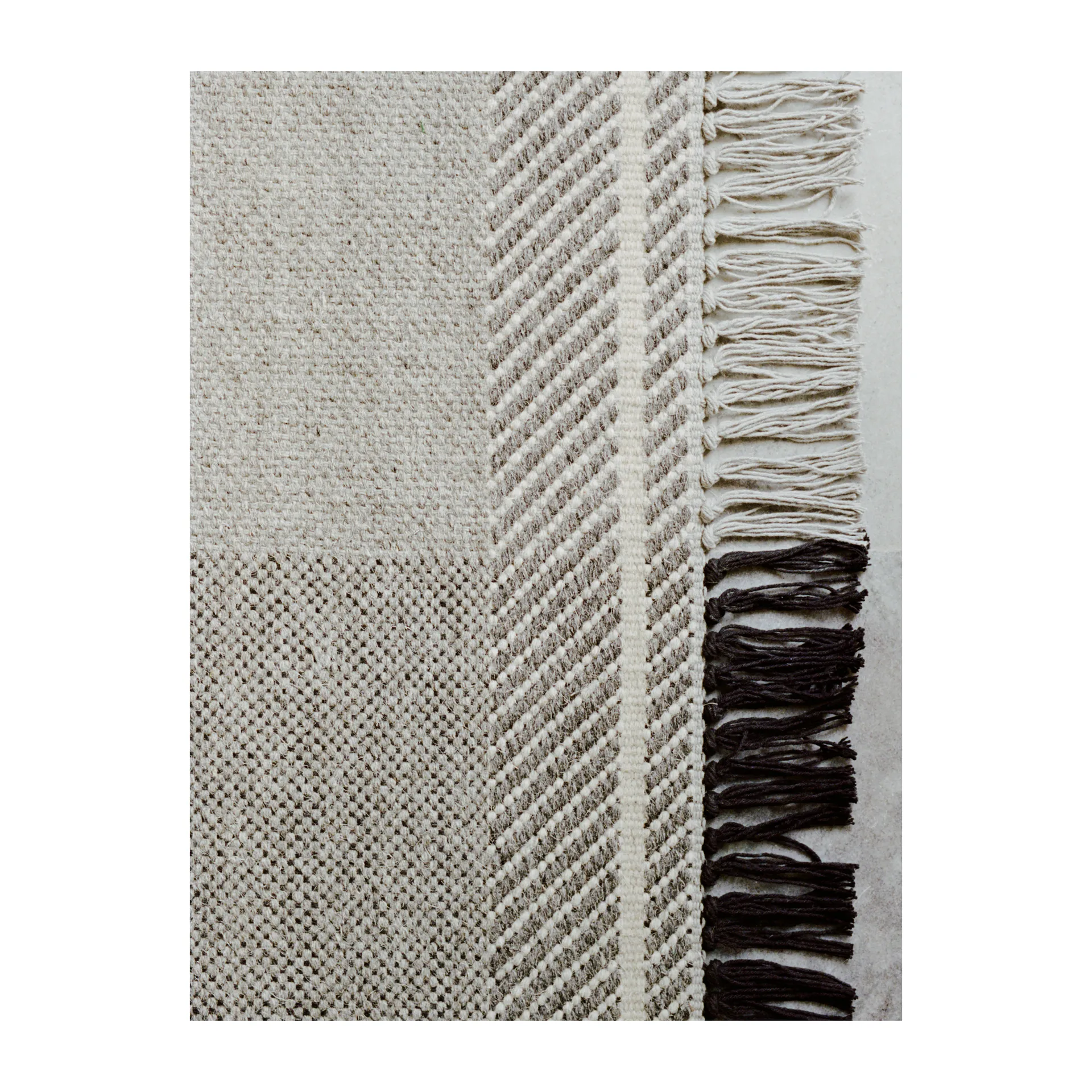 Mindful Soul wollen vloerkleed 200x300 cm, Stone-beige Linie Design