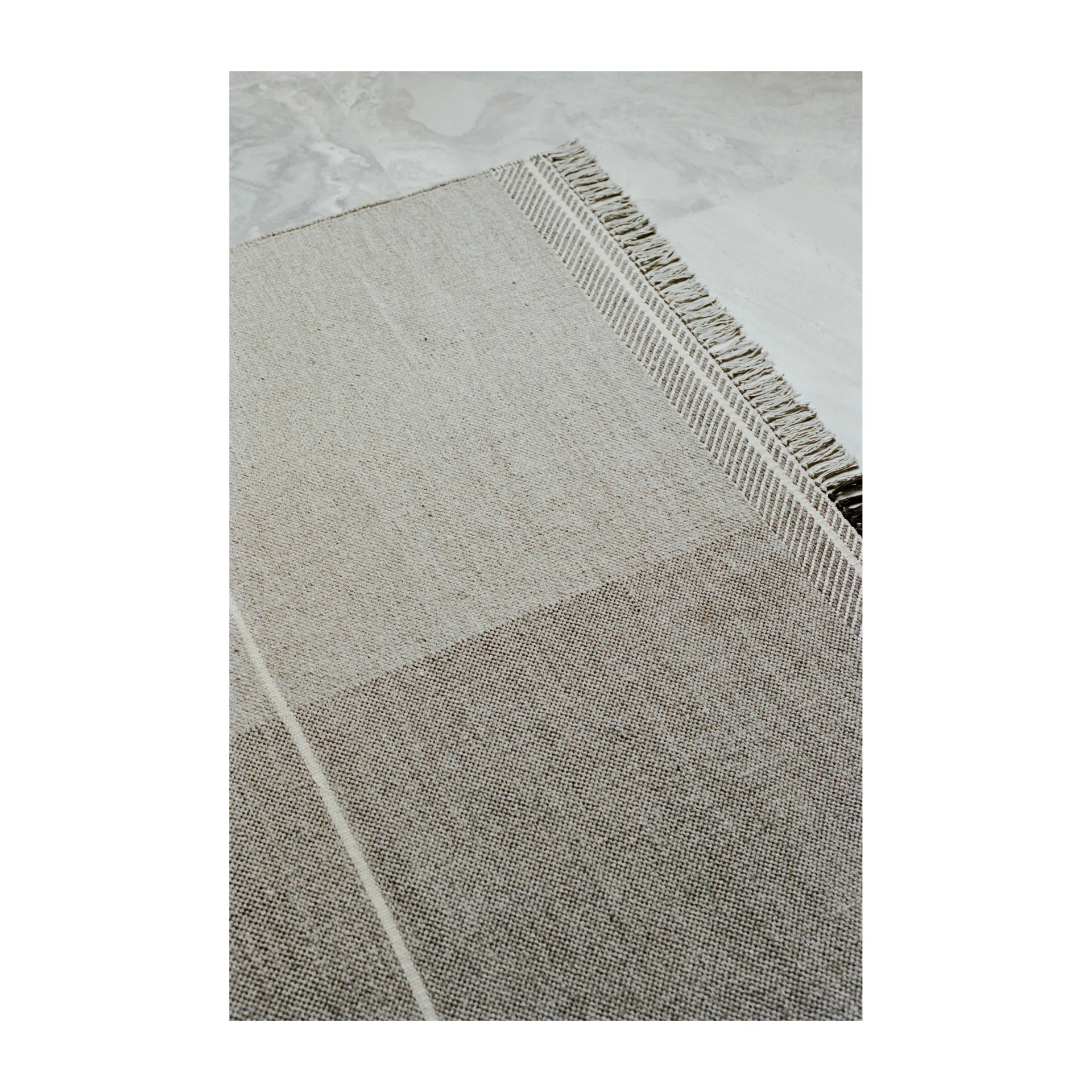 Mindful Soul wollen vloerkleed 200x300 cm, Stone-beige Linie Design
