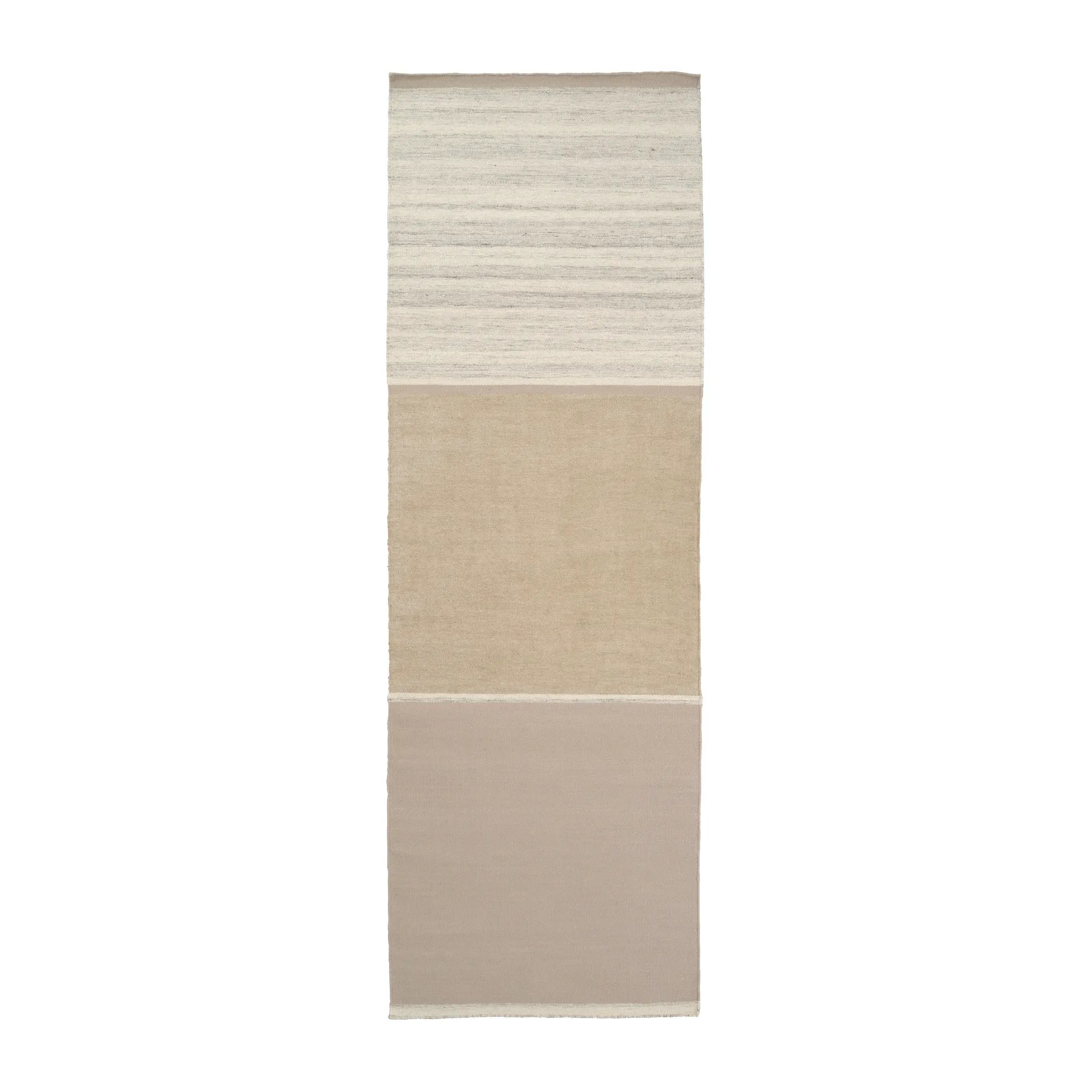 Modest Ease vloerkleed 80x250 cm, Beige Linie Design