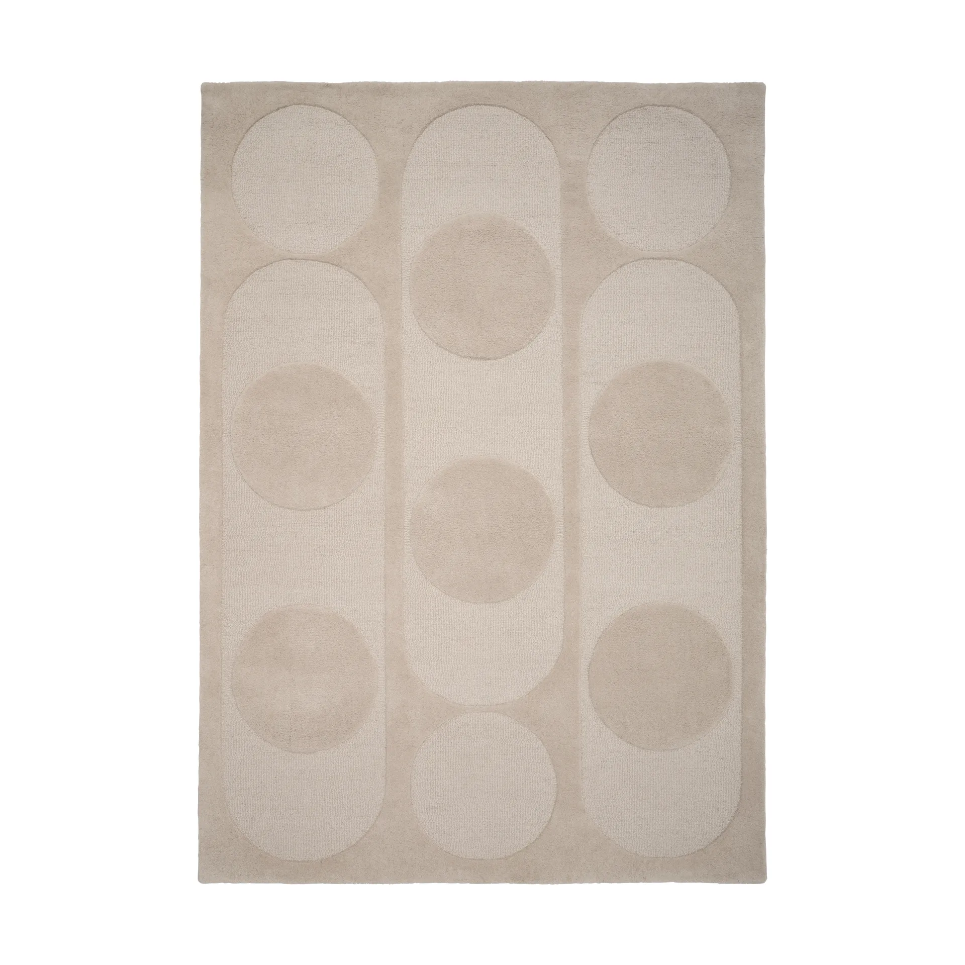 Orb Alliance wollen vloerkleed, Chalk, 250x350 cm Linie Design