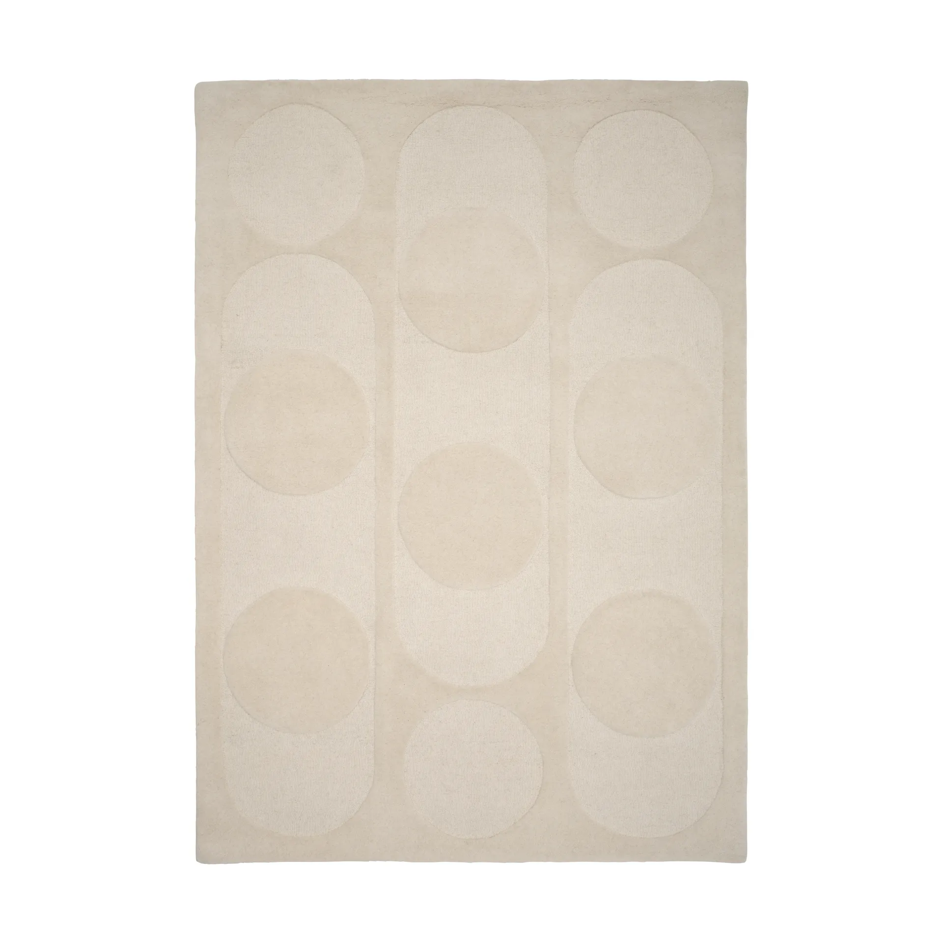 Orb Alliance wollen vloerkleed, White, 250x350 cm Linie Design