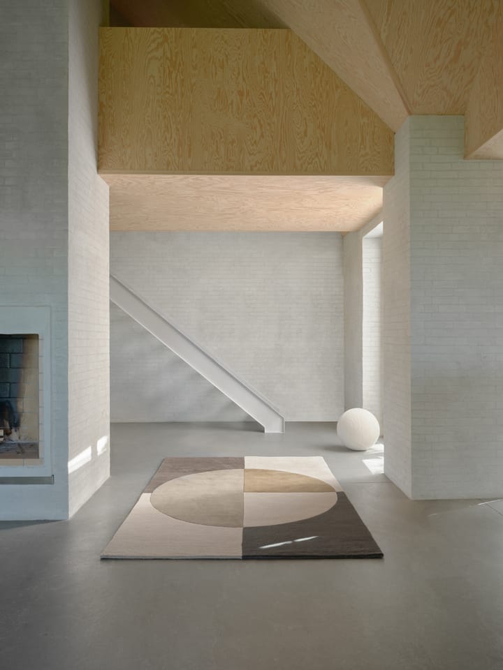 Radiality wollen vloerkleed, Olive, 200x300 cm Linie Design
