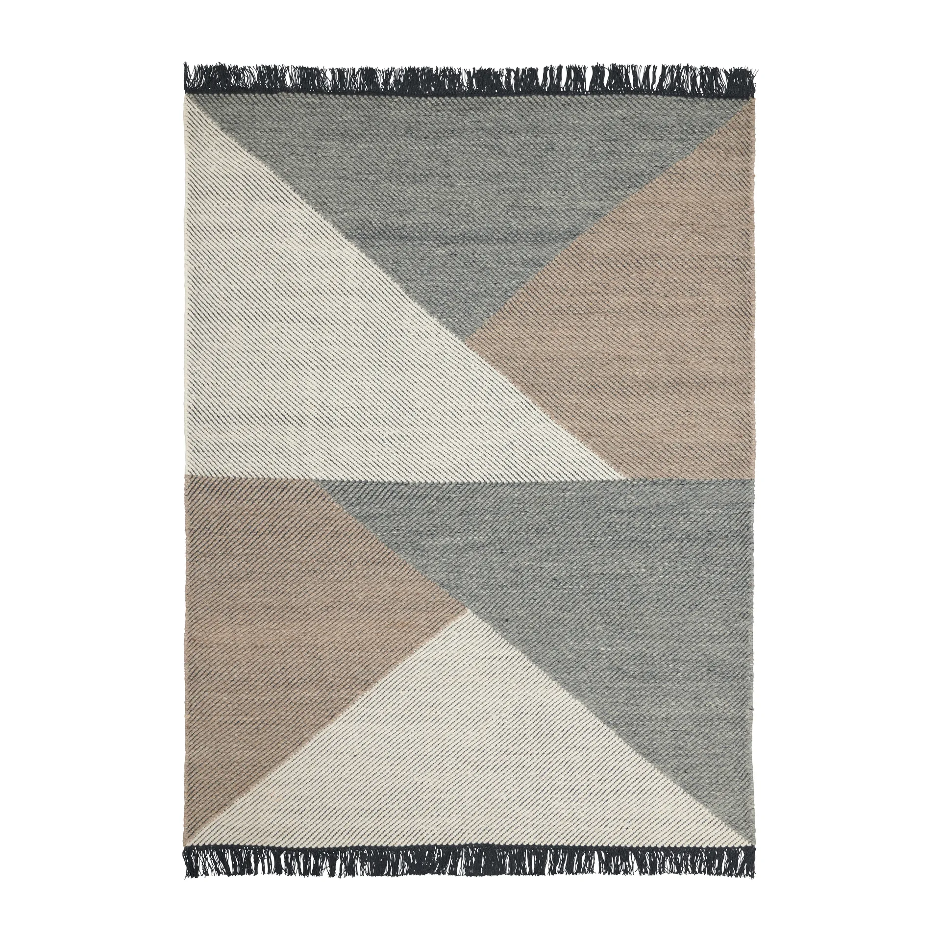 Skuld wollen vloerkleed, Light grey, 250x350 cm Linie Design