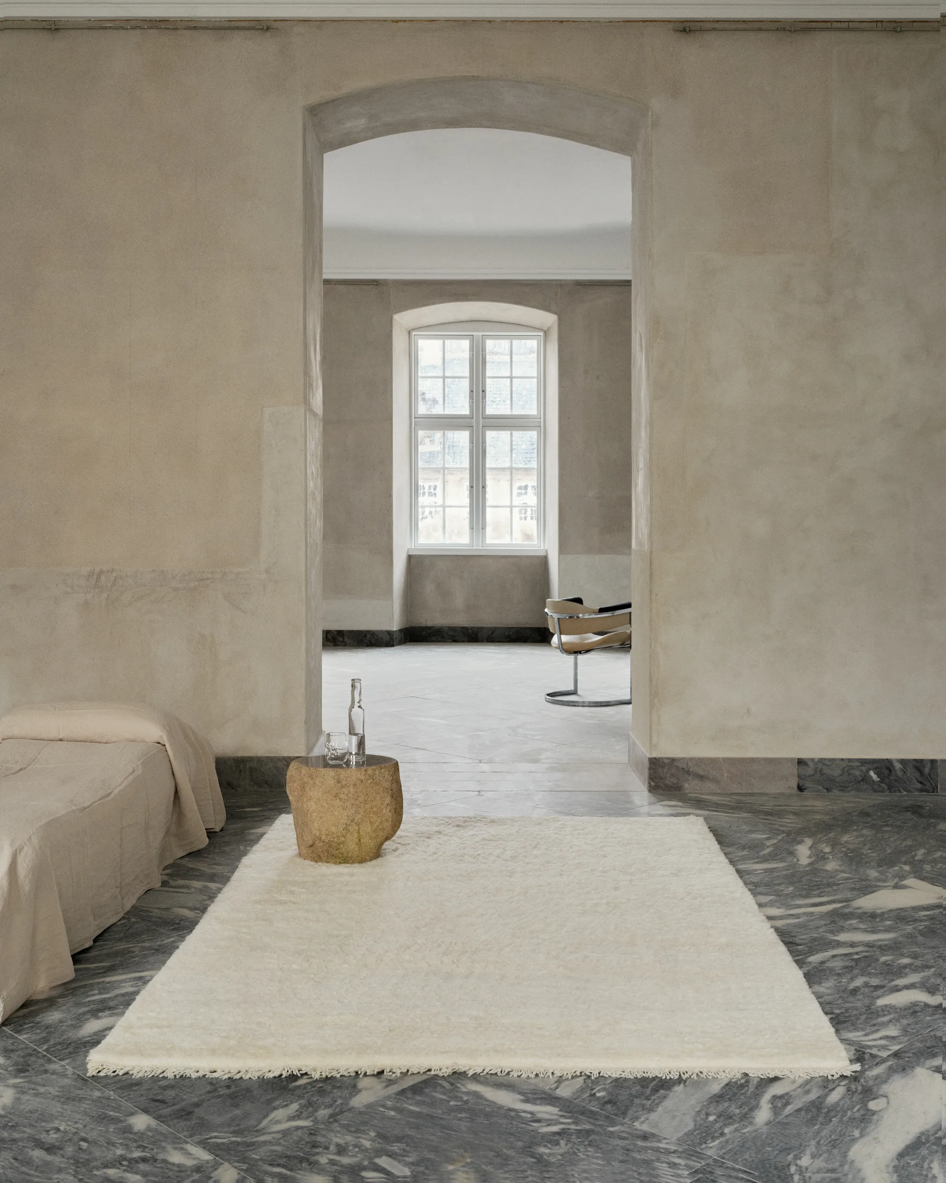 Soft Savannah wollen vloerkleed, White, 140x200 cm Linie Design