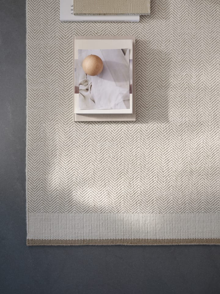 Stratum Echo wollen vloerkleed, White, 200x300 cm Linie Design