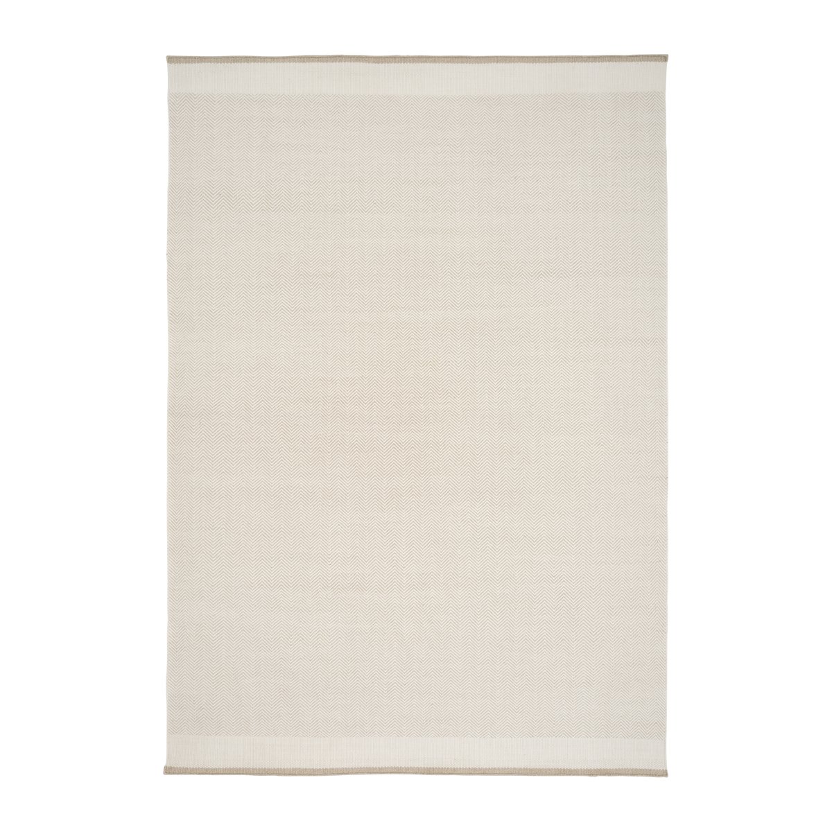 Linie Design Stratum Echo wollen vloerkleed White, 250x350 cm