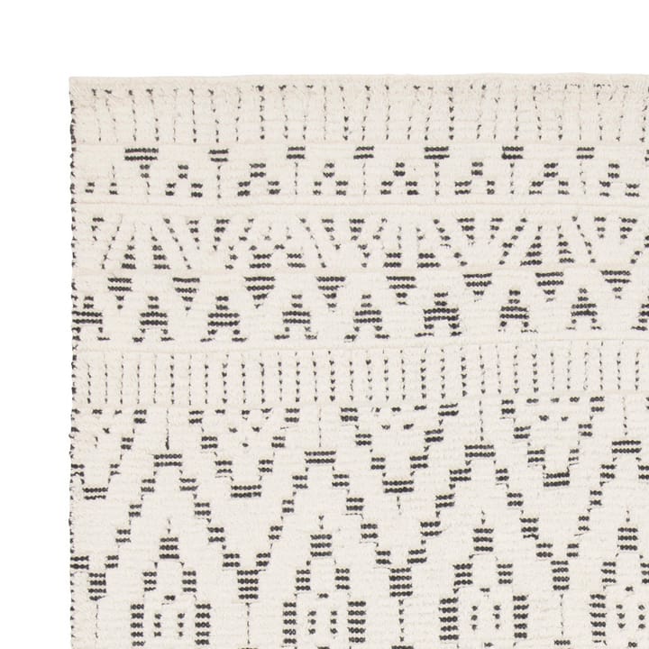 Zelbio wollen vloerkleed 140x200 cm, White-black Linie Design